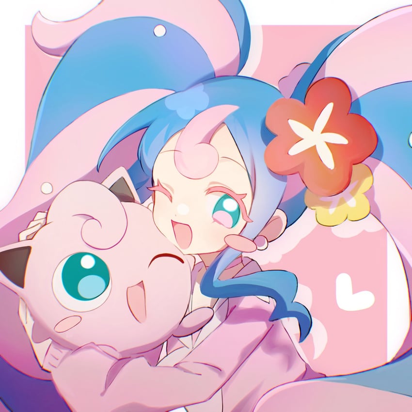 hatsune miku, jigglypuff, and fairy miku (pokemon and 2 more) drawn by mei_mei_chao_mian_mian