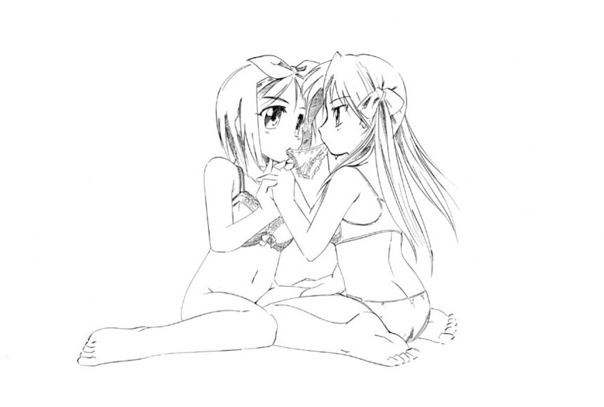hiiragi kagami and hiiragi tsukasa (lucky star) drawn by jason_(kaiten_kussaku_kikou)
