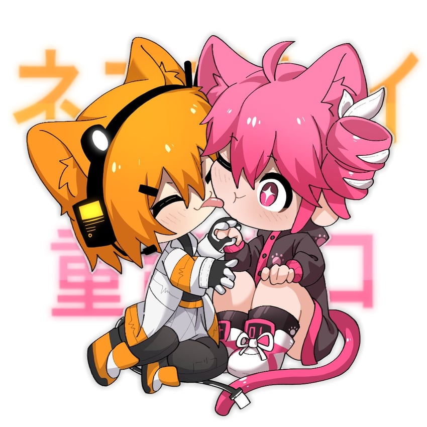 kasane teto, adachi rei, and kasane neko (utau and 2 more) drawn by yi_xing_luren