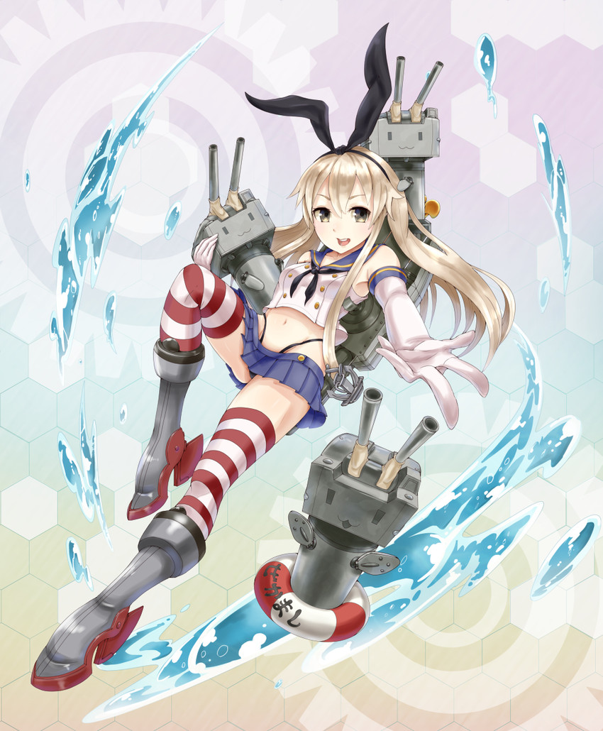 shimakaze and rensouhou-chan (kantai collection) drawn by kt._(kaisou-notagui)