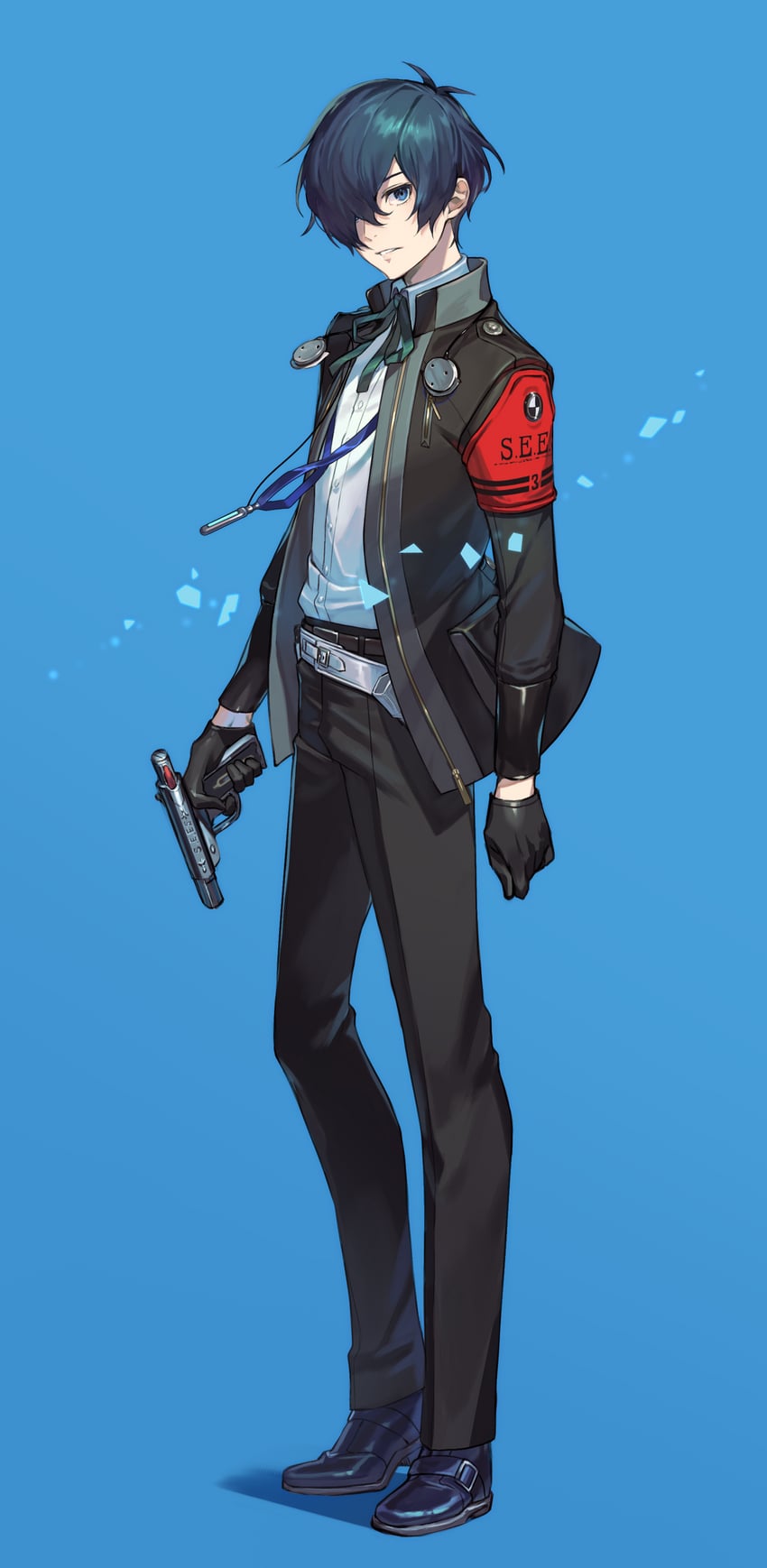 yuuki makoto (persona and 2 more) drawn by akiyoshi_nozomu