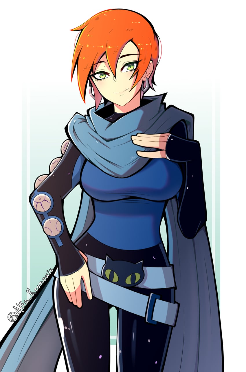 gwen tennyson (ben 10) drawn by alfakronoxis