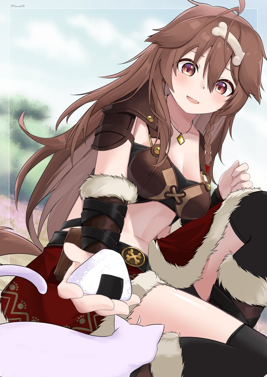inugami korone and nekomata okayu (hololive) drawn by kanadeho
