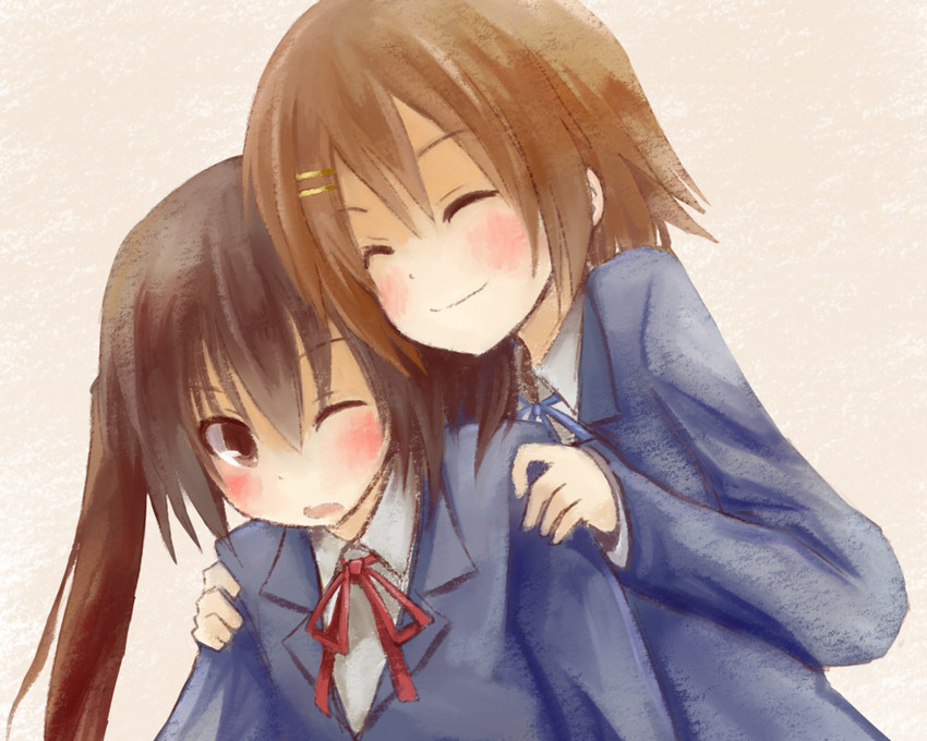 nakano azusa and hirasawa yui (k-on!) drawn by mugi_(banban53)