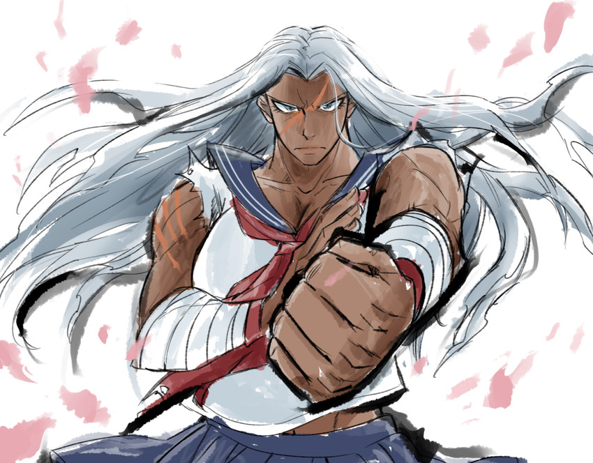 ogami sakura (danganronpa and 1 more) drawn by sasagawa_kureo