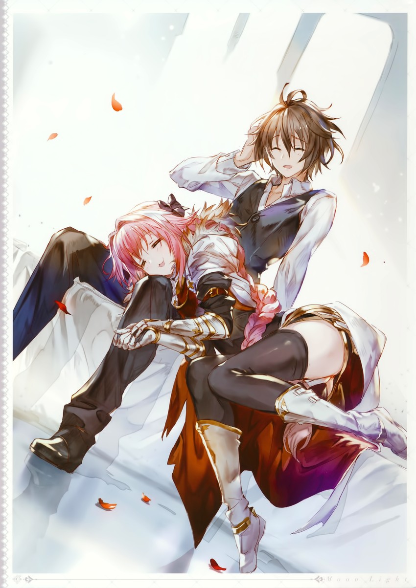 astolfo and sieg (fate and 2 more) drawn by 77gl