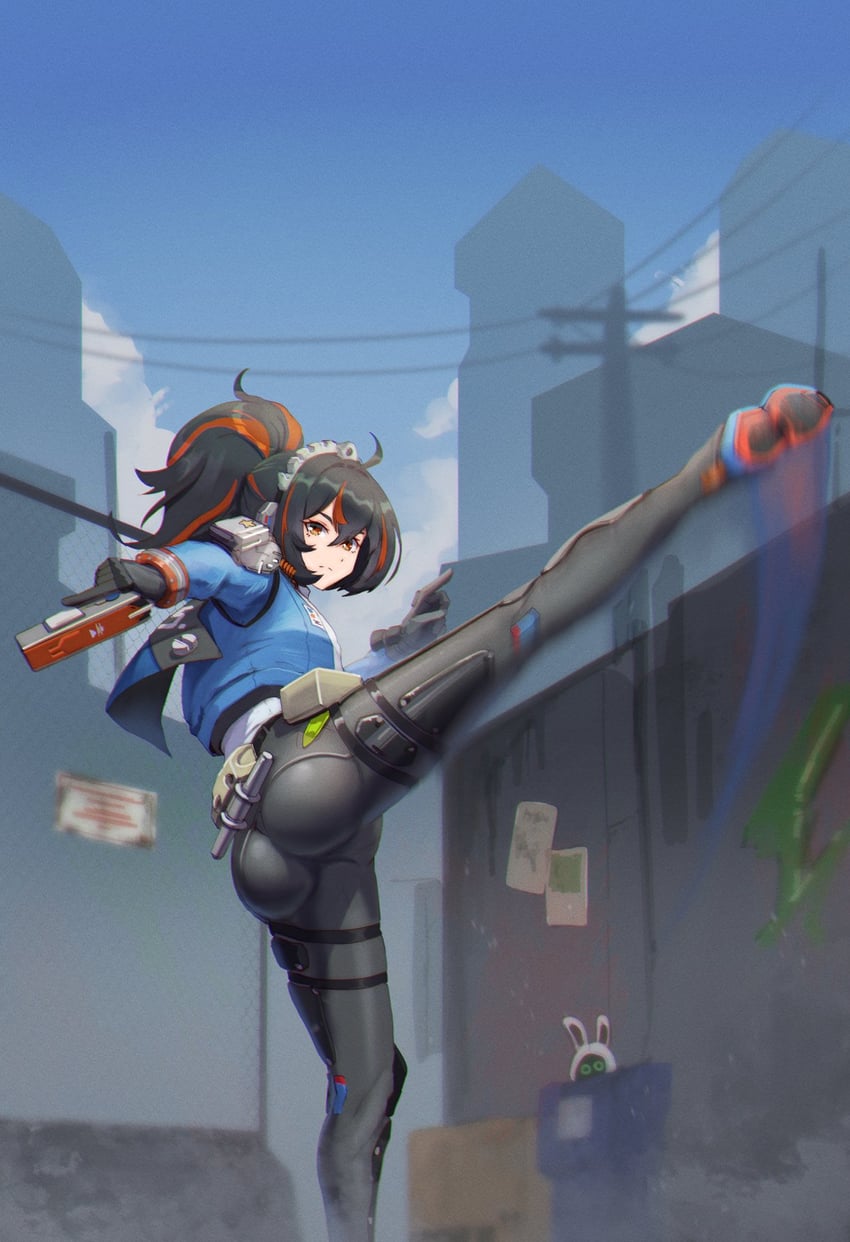 zhu yuan and eous (zenless zone zero) drawn by haonfest