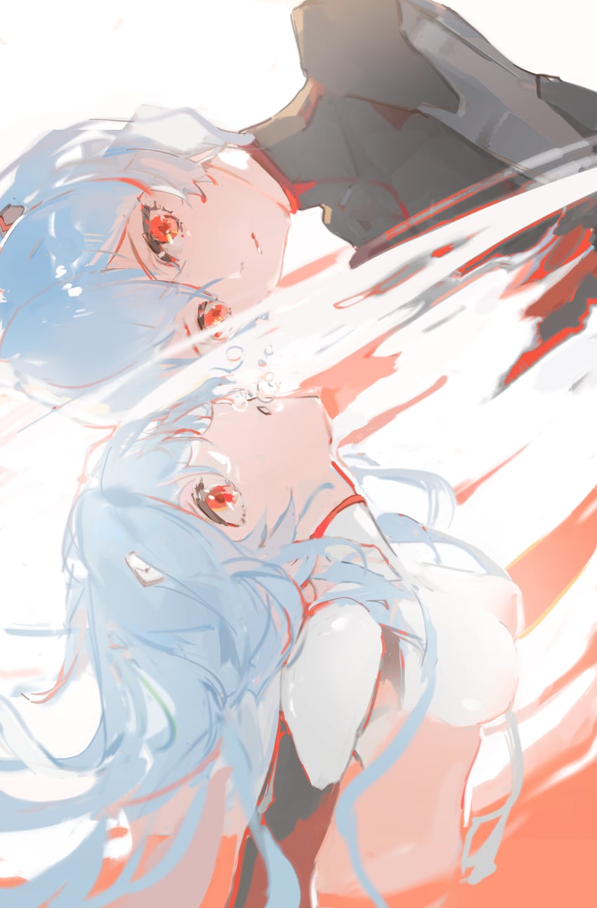 ayanami rei (neon genesis evangelion and 2 more) drawn by xing_(user_heps4874)
