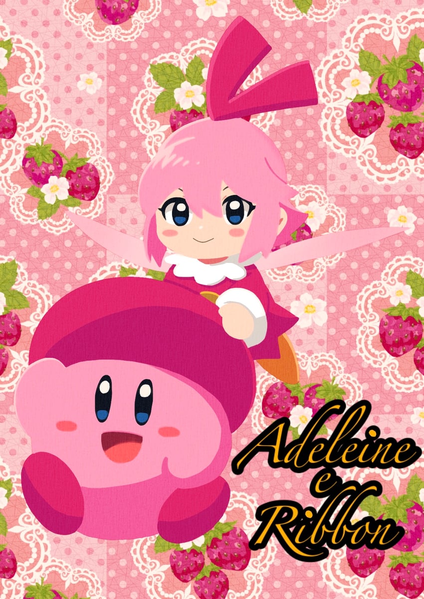 kirby and ribbon (kirby and 1 more) drawn by batchgooya