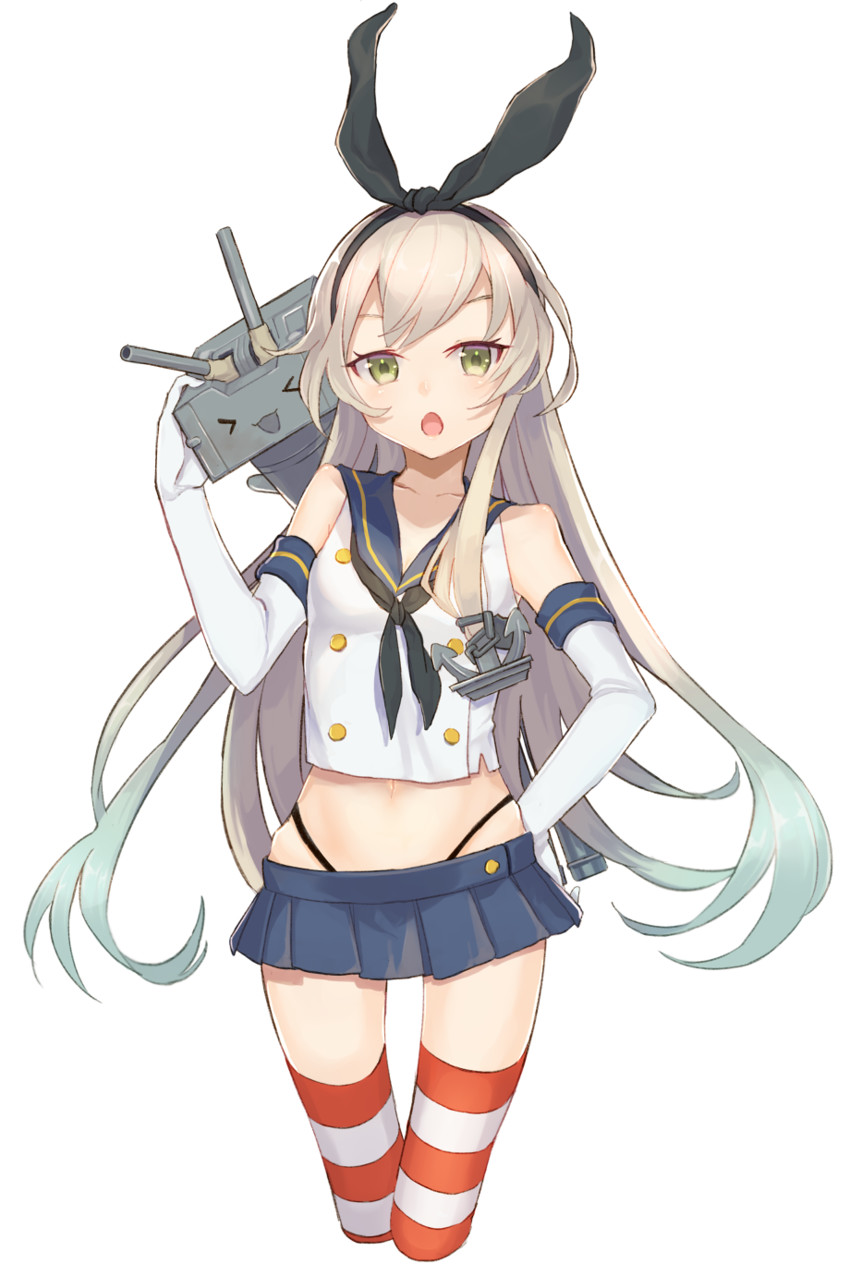 shimakaze and rensouhou-chan (kantai collection) drawn by gi_(melmail)