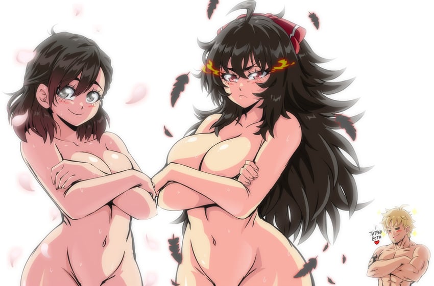 raven branwen, summer rose, and taiyang xiao long (rwby) drawn by lewdamone