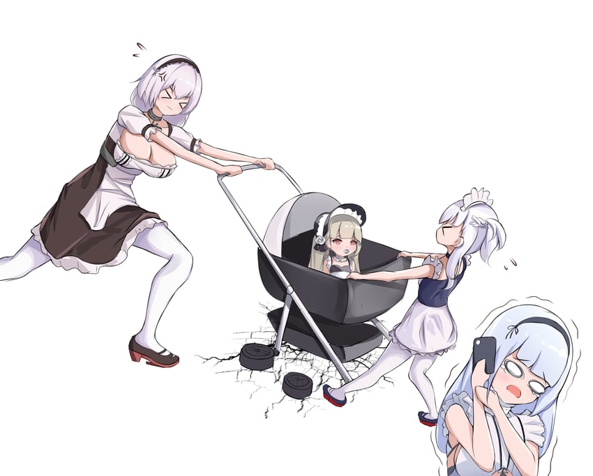 sirius, dido, little bel, and little formidable (azur lane) drawn by gaizhuang_no_tianlangxing-shiriasu