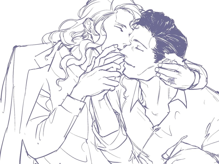 hinrigh biganduffno and ken'i wang (hunter x hunter) drawn by almostghost
