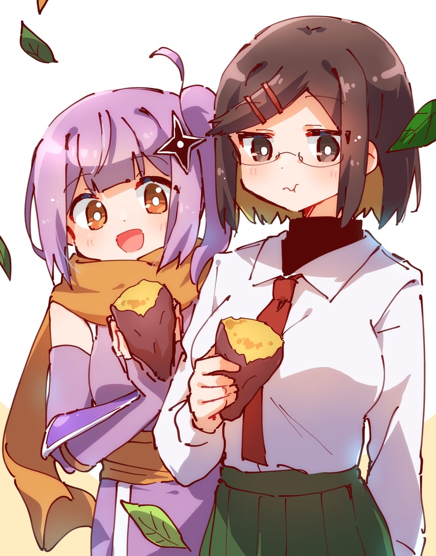 kusagakure satoko and koga konoha (ninja to koroshiya no futarigurashi) drawn by nyaa_(nnekoron)