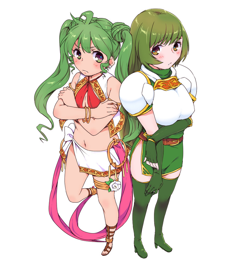 erinys and silvia (fire emblem and 1 more) drawn by kari_(kakko_k)