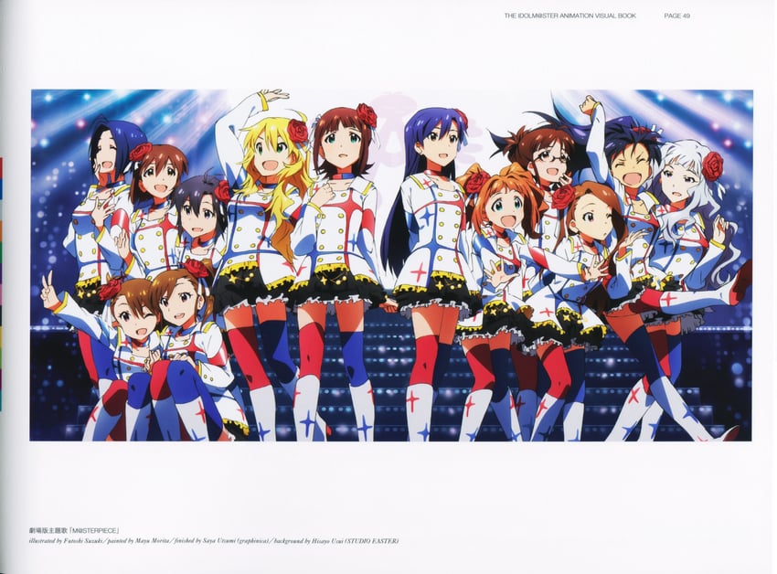 hoshii miki, kisaragi chihaya, amami haruka, kikuchi makoto, shijou takane, and 8 more (idolmaster and 1 more) drawn by suzuki_futoshi