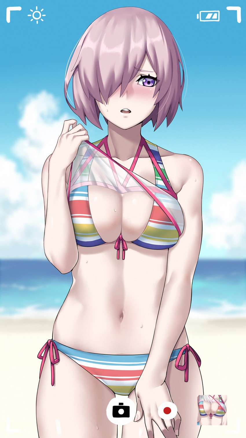 mash kyrielight (fate and 1 more) drawn by lodestarrrrr