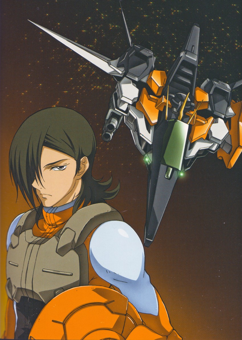 allelujah haptism and gundam kyrios (gundam and 1 more) drawn by chiba_michinori