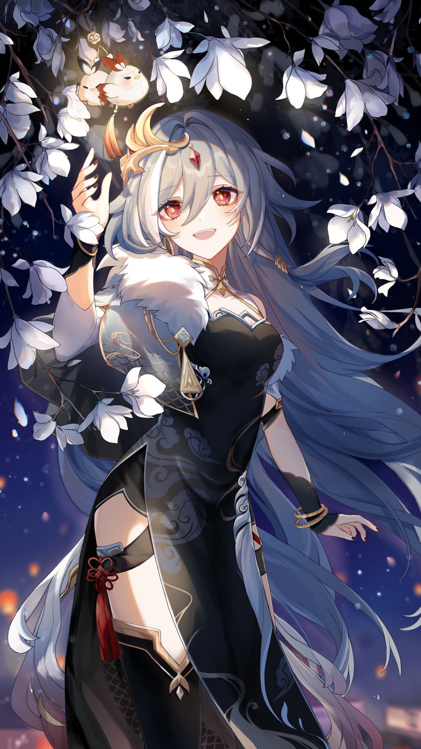 herrscher of sentience and jingwei (honkai and 1 more) drawn by mangzhi_yaoyao