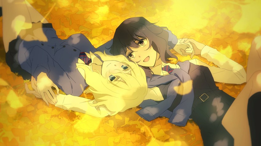 andou and oshida (girls und panzer) drawn by amazuki_jou