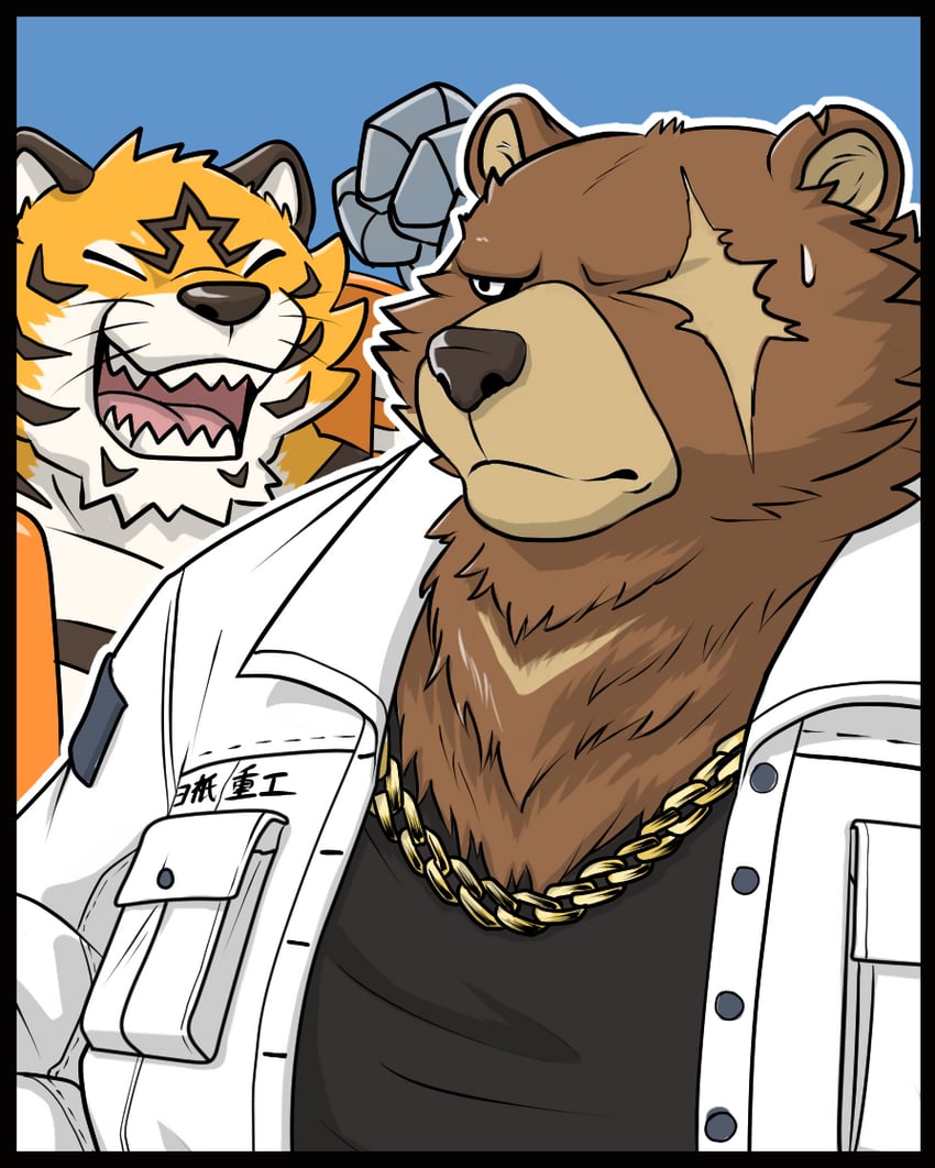 ben bigger and edge (zenless zone zero and 1 more) drawn by gawein-takeda
