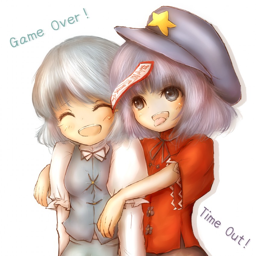 tatara kogasa and miyako yoshika (touhou) drawn by amano_jack