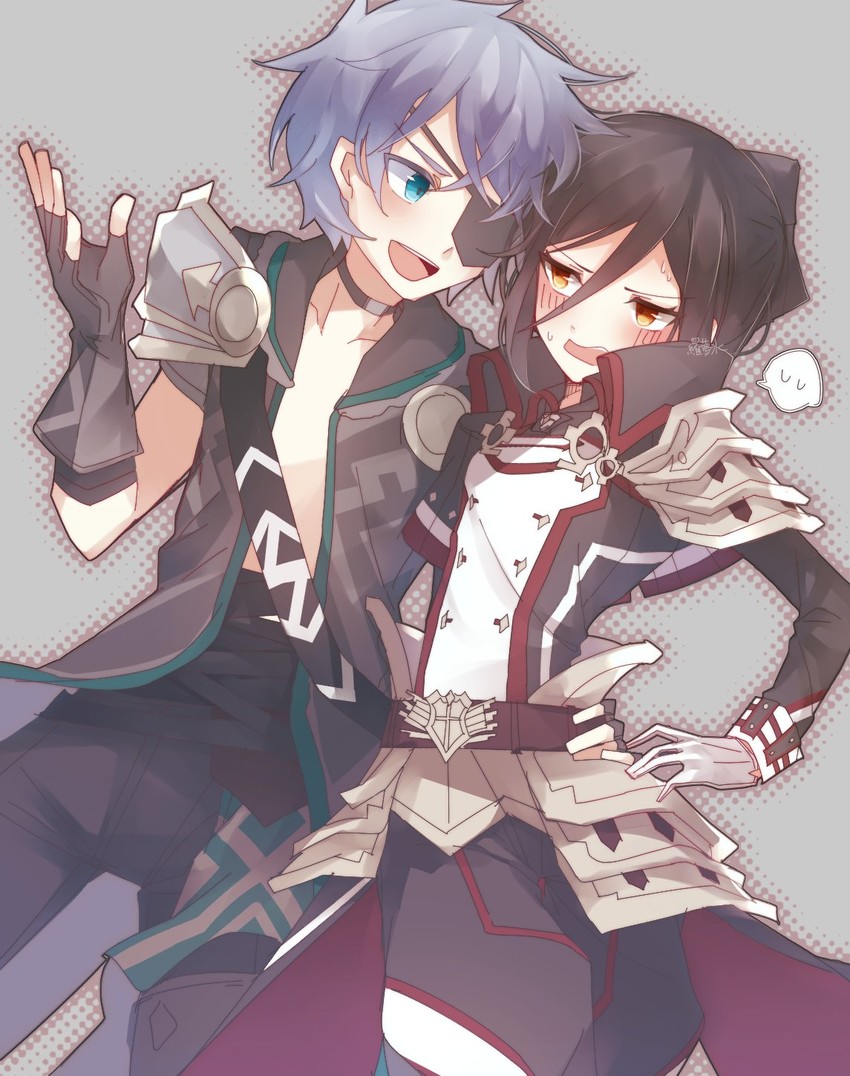 morag ladair and zeke von genbu (xenoblade chronicles and 1 more) drawn by ramice730