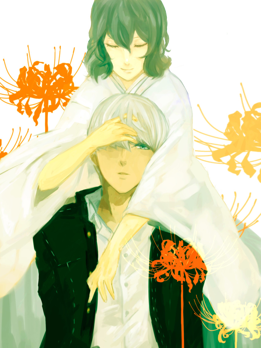 narukami yu and izanami (persona and 1 more) drawn by summer-k