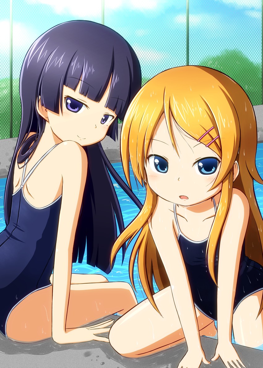 gokou ruri and kousaka kirino (ore no imouto ga konna ni kawaii wake ga nai) drawn by takamine_tsukumo