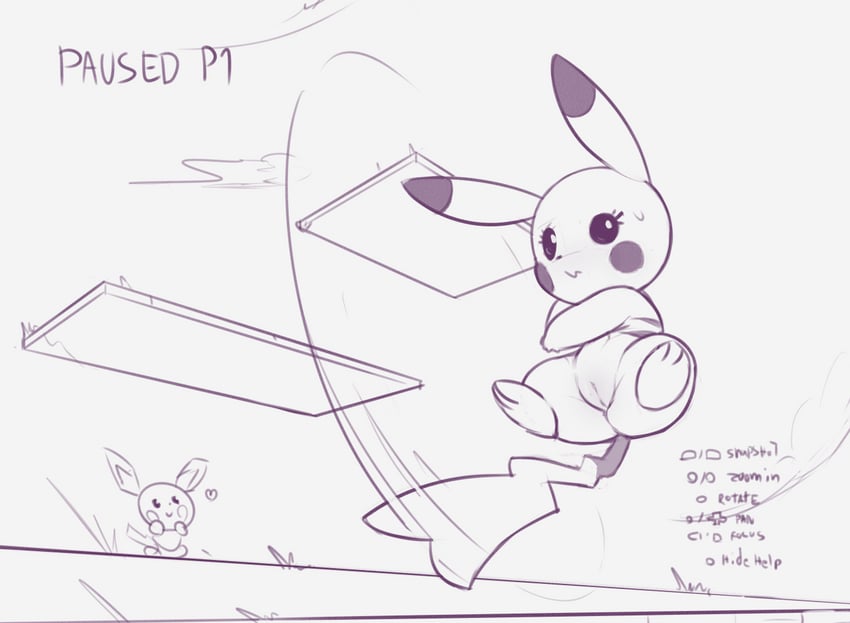 pikachu and pichu (pokemon and 1 more) drawn by kekitopu