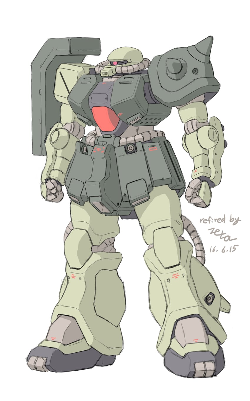 zaku ii fz kai (original and 2 more) drawn by z006