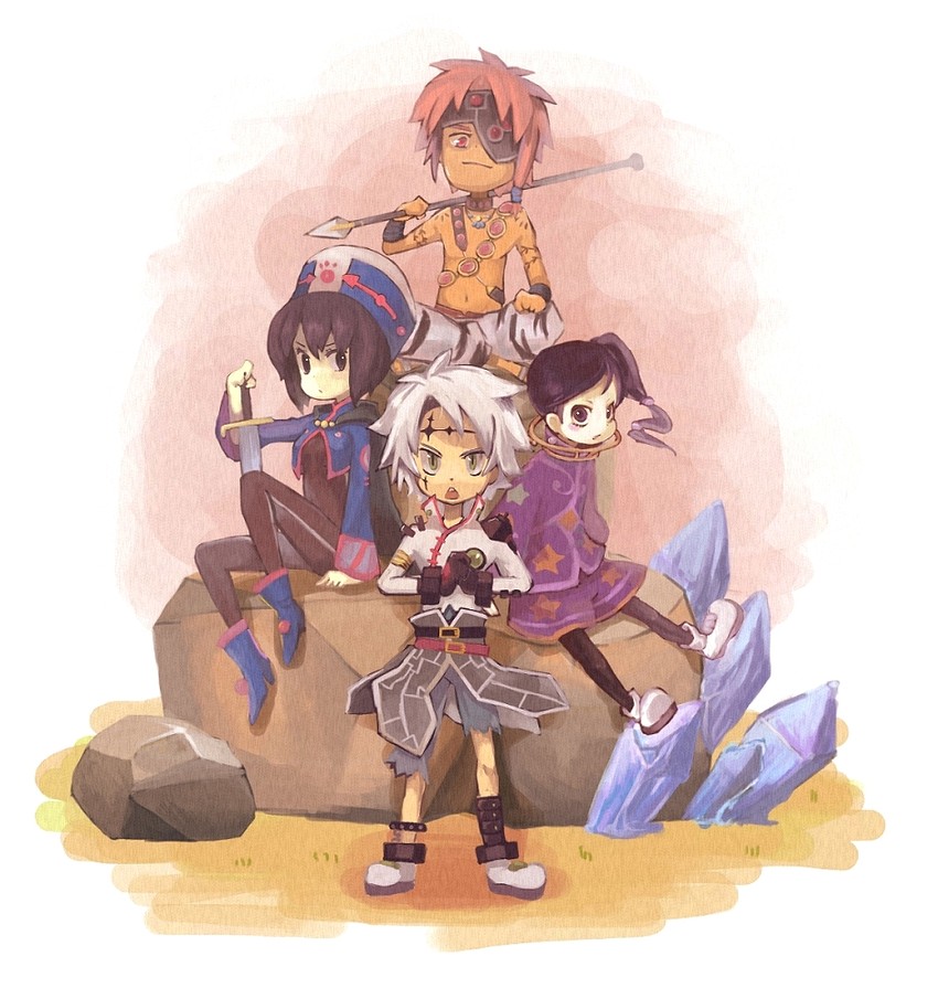 chloe valens, senel coolidge, jay, and moses sandor (tales of and 1 more) drawn by komu24