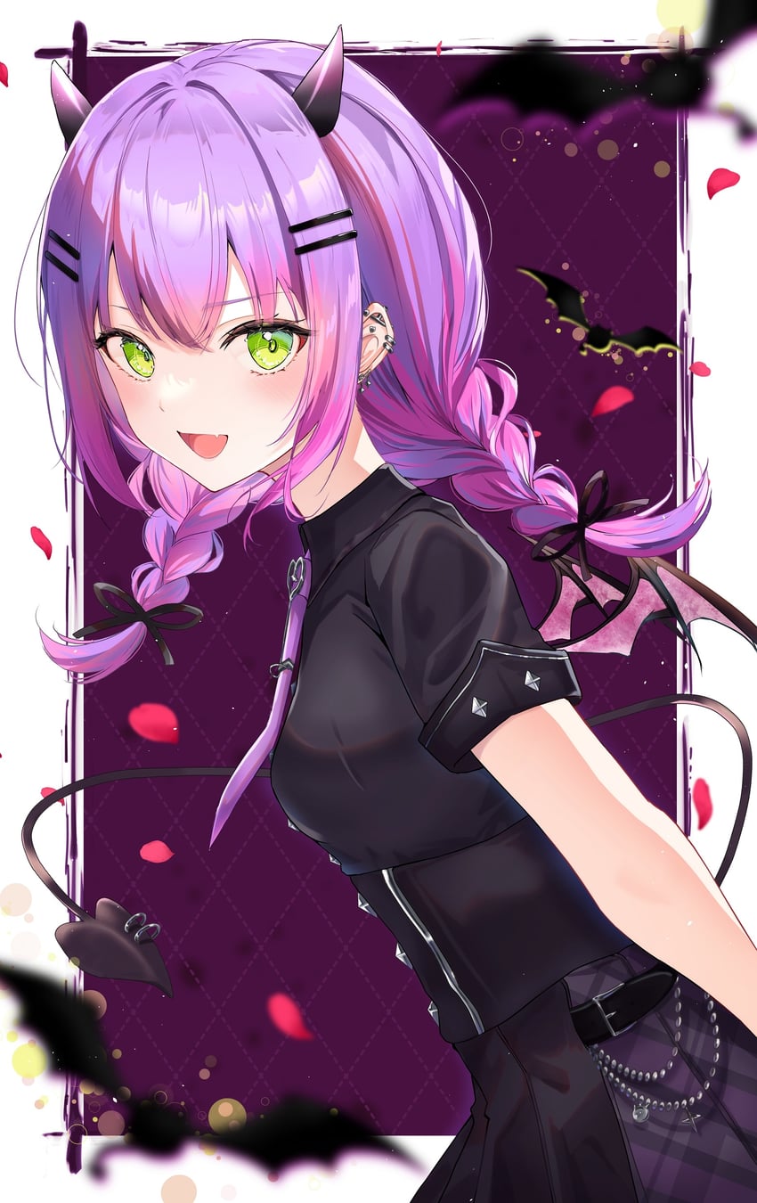 tokoyami towa (hololive) drawn by yuki_haru
