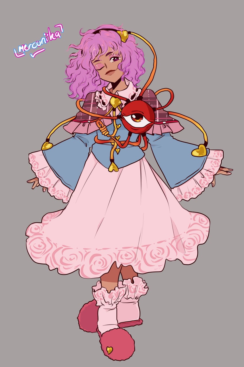 komeiji satori (touhou and 1 more) drawn by mercuriika