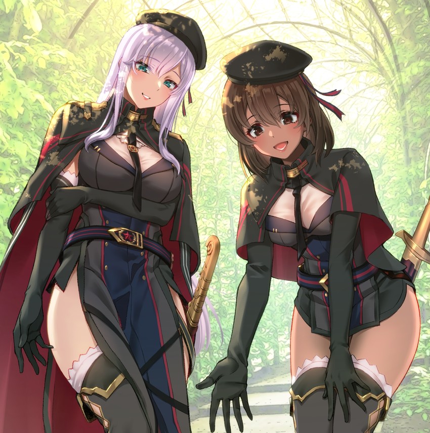 sharifah ozdil and alexandra viktorovna dashkova (original) drawn by saruchitan