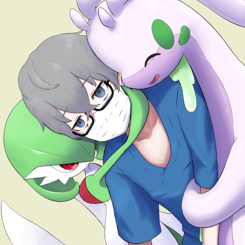 gardevoir, goodra, and doctor (pokemon and 1 more) drawn by shiroiurushi