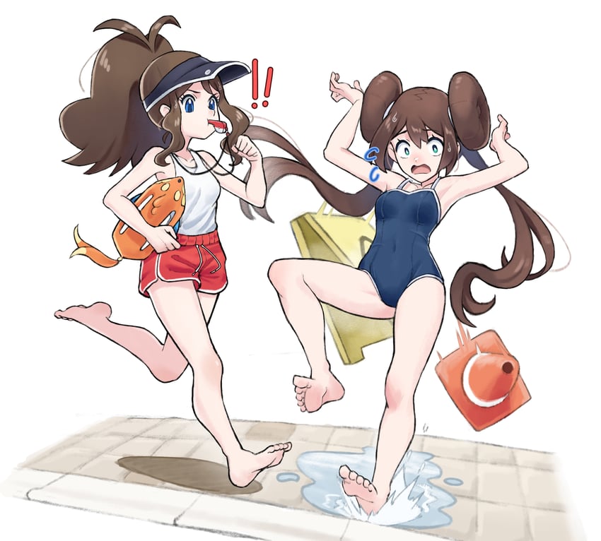 rosa and hilda (pokemon and 2 more) drawn by grimmelsdathird