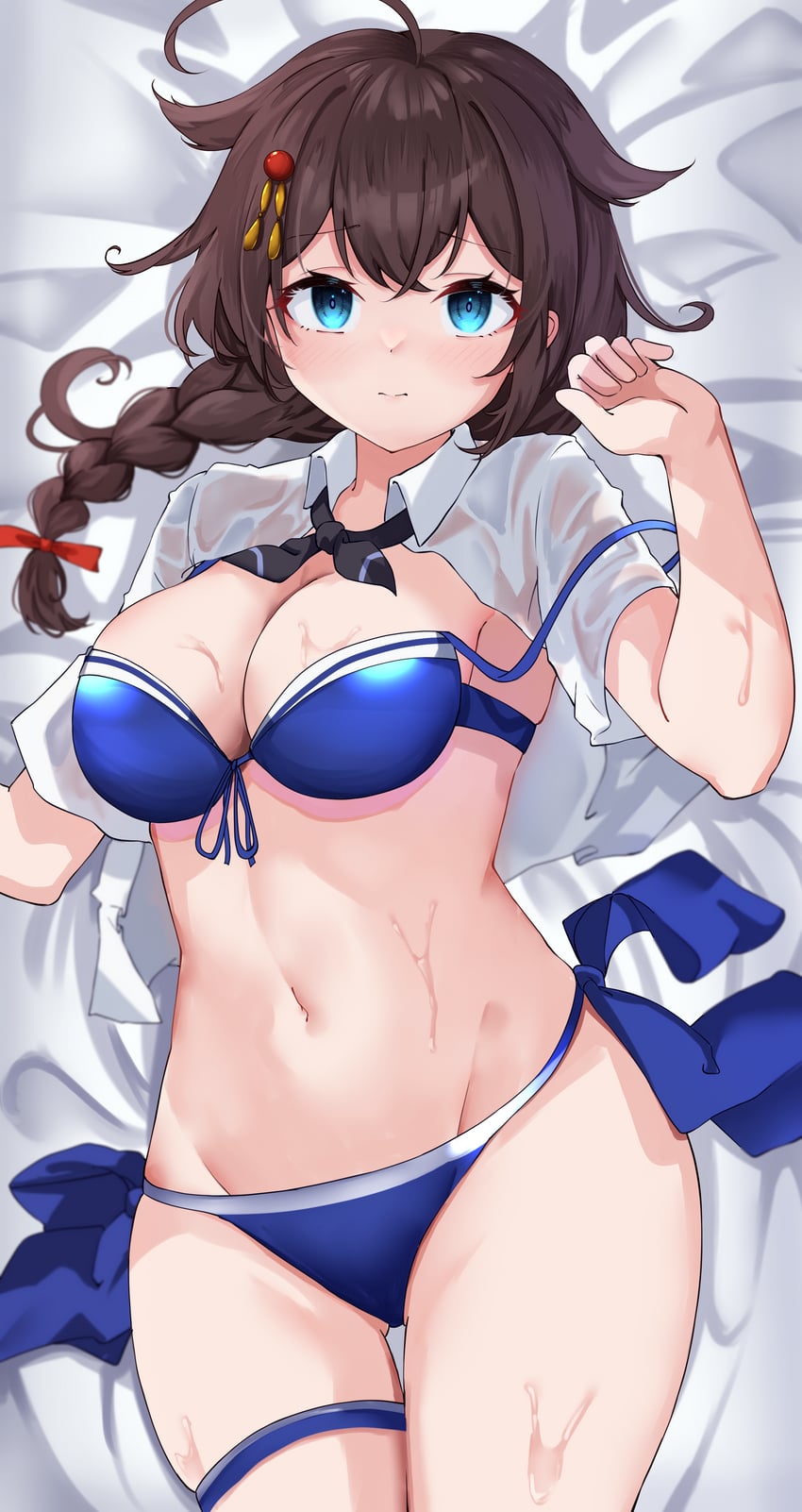 shigure and shigure kai san (kantai collection) drawn by calin