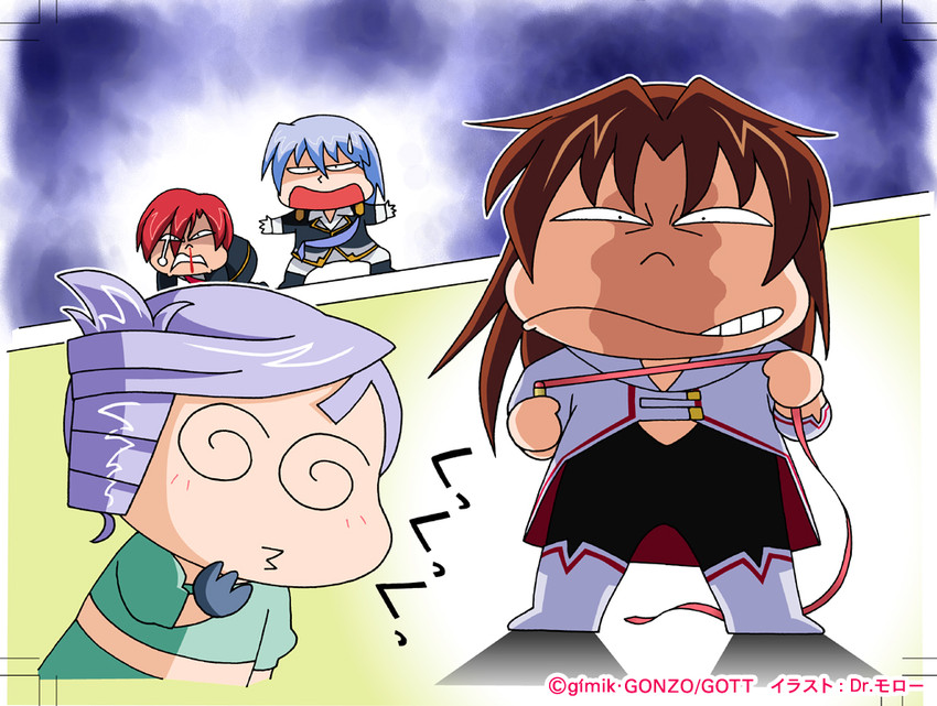 eclair, lumiere, sinistra, and dextera (kiddy grade) drawn by dr.moro
