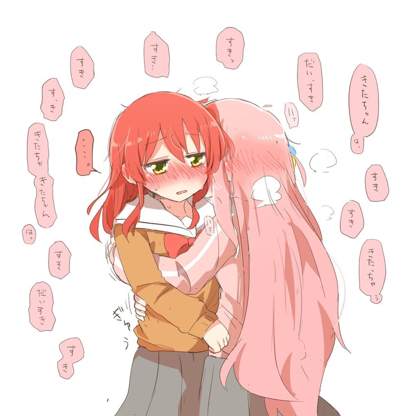 gotoh hitori and kita ikuyo (bocchi the rock!) drawn by rebecca_(keinelove)