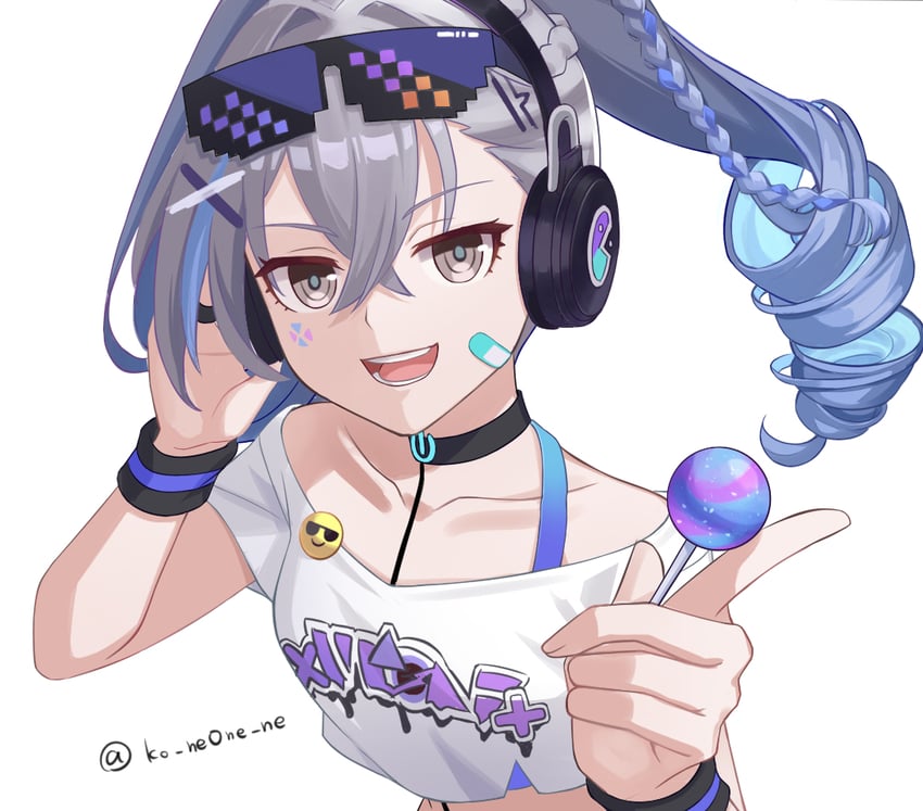 silver wolf (honkai and 1 more) drawn by ko_ne0ne_ne