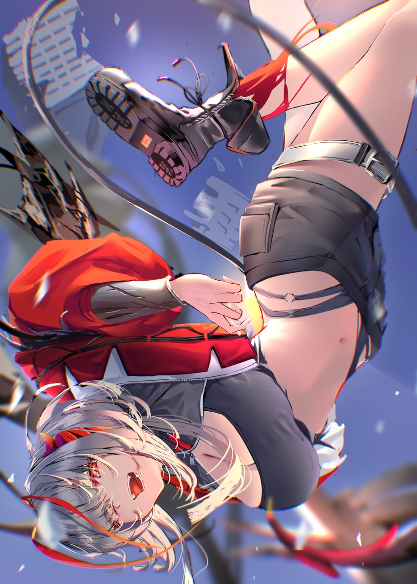 w and wis'adel (arknights) drawn by lycoris-fullbloom