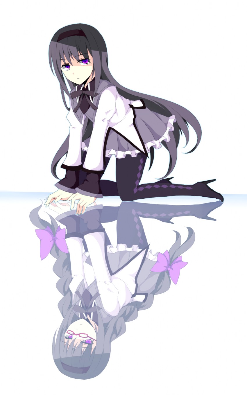 akemi homura (mahou shoujo madoka magica) drawn by kuroi_paseri