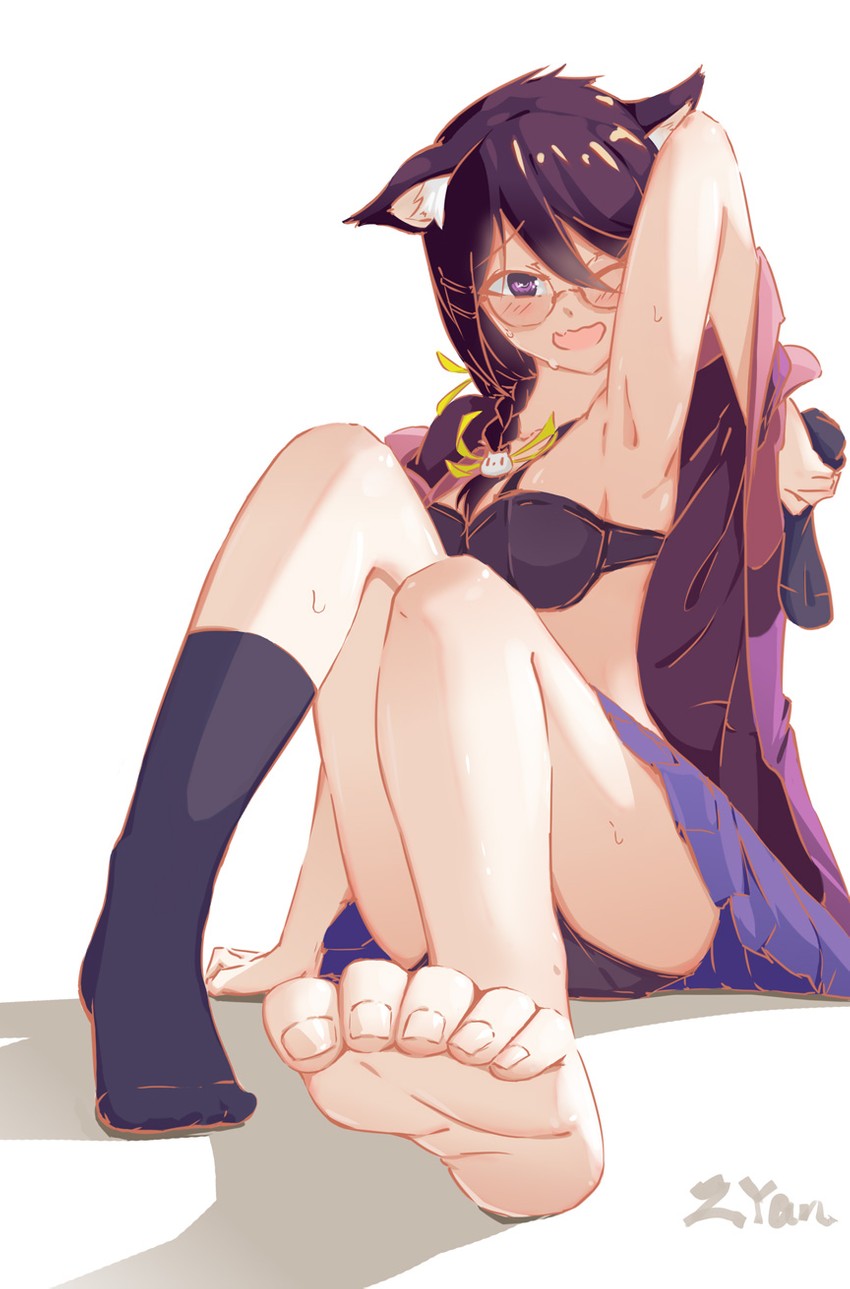 hanekawa tsubasa (monogatari and 2 more) drawn by rock2007