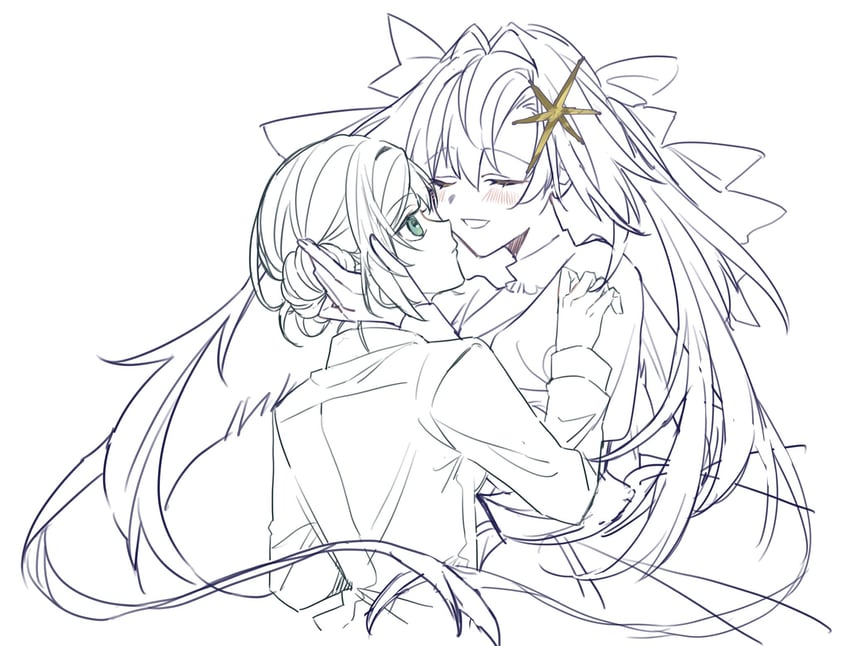 vertin and voyager (reverse:1999) drawn by li_ru_(li_ru)