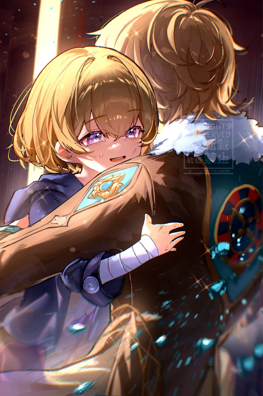 aventurine and kakavasha (honkai and 1 more) drawn by nero_hanken