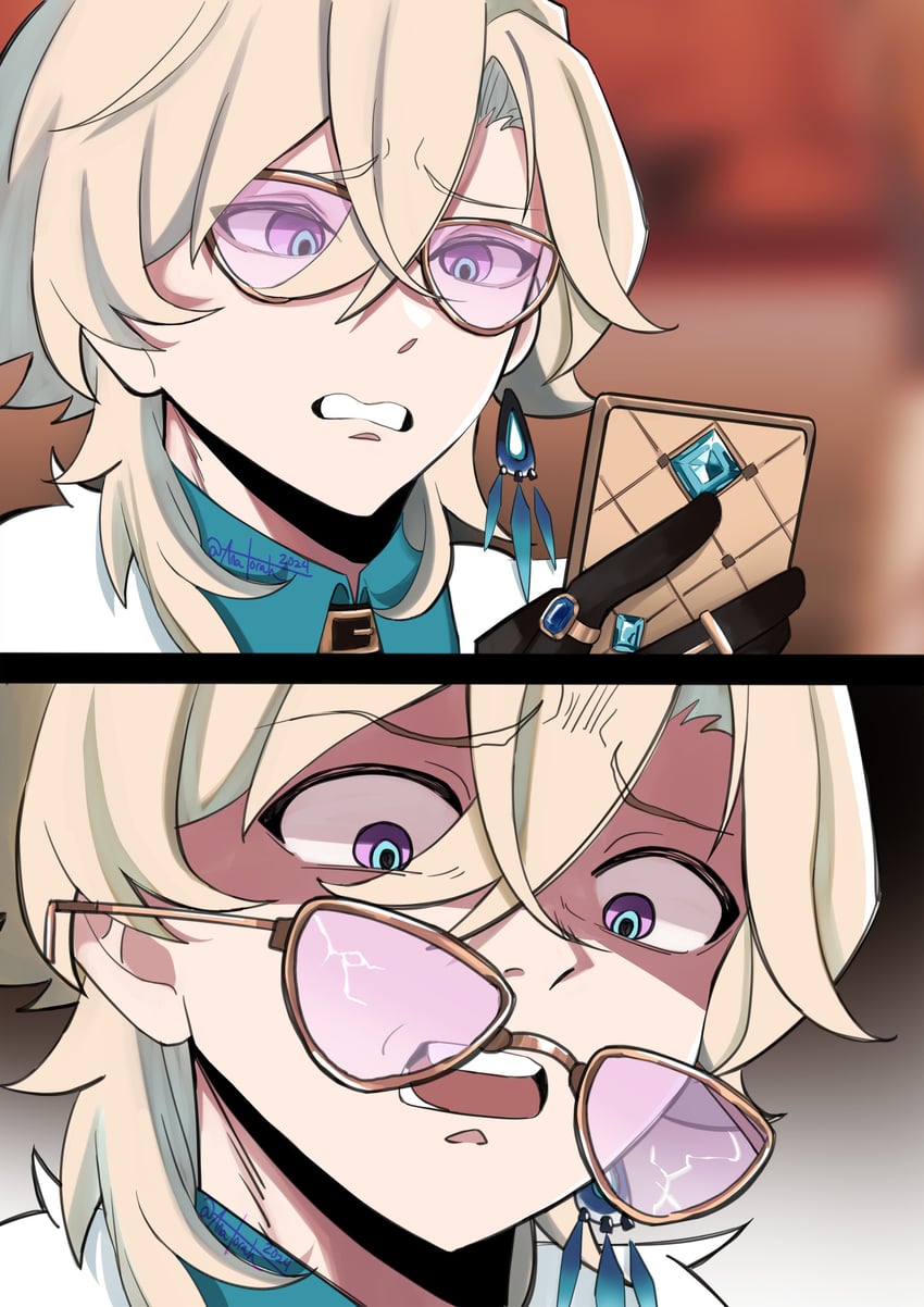 aventurine (honkai and 1 more) drawn by anatorah