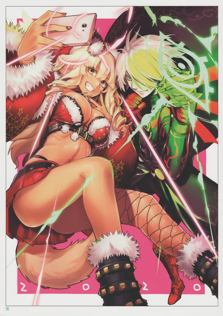 karna and suzuka gozen (fate and 2 more) drawn by takenoko_seijin