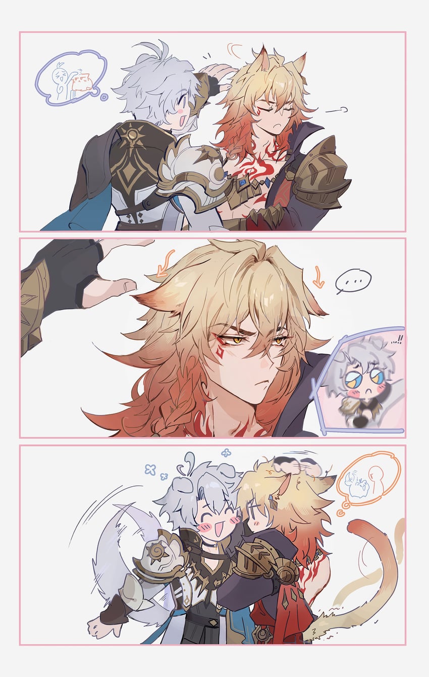 phainon and mydei (honkai and 1 more) drawn by qel