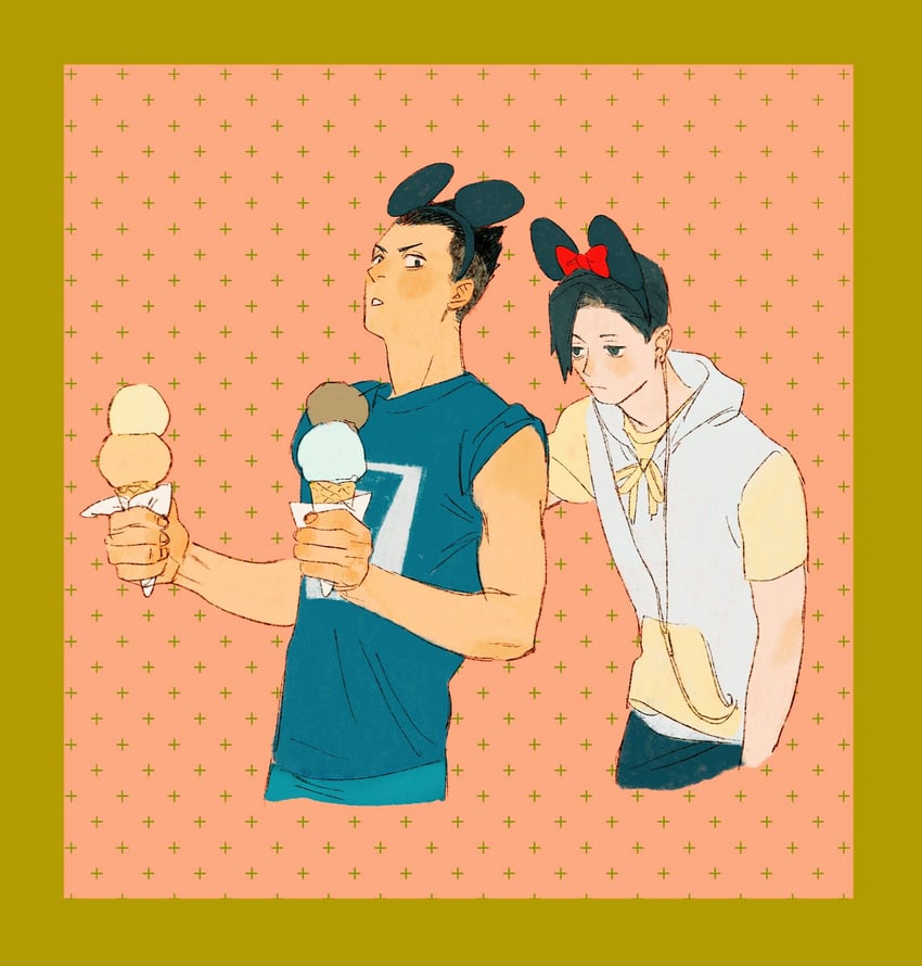 kunimi akira and kindaichi yuutarou (haikyuu!! and 1 more) drawn by chengongzi123
